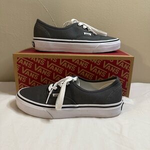 Vans Gray Authentic Canvas Sneakers